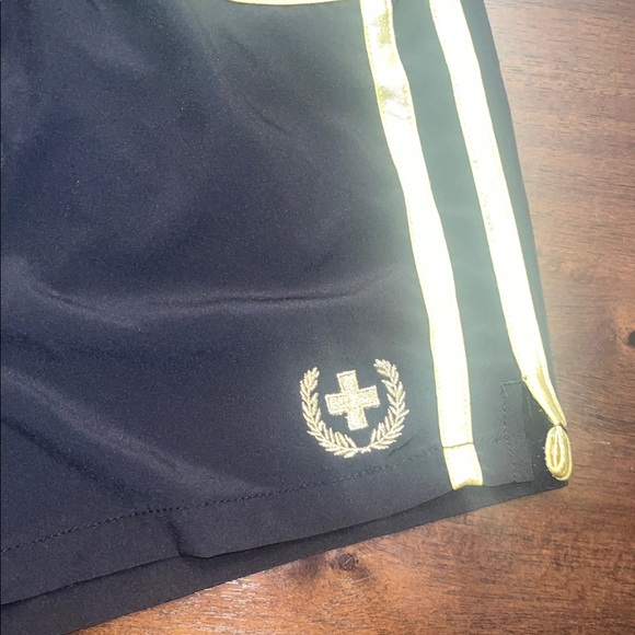 Andrew Christian Black & Gold Men's Bathing Shorts - Picture 2 of 6